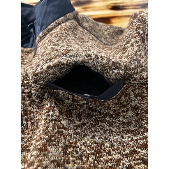 Eddie Bauer 1/4 Zip Pullover Sweater Browns Size Medium Outdoor Preppy Hiking - Picture 14 of 15